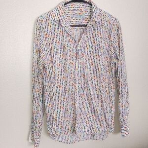 Desigual Abstract Multicolor Men's Shirt Medium